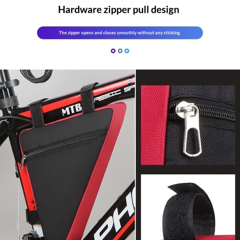 Waterproof Bicycle Frame Bag with Innovative Triangle Design and Bottle Pocket for Hydration