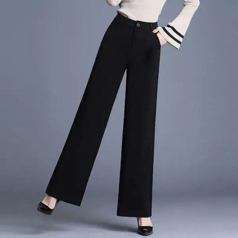 Wide-leg Pants for Women with High Waist Free Drooping Loose Slimming Dancing Catwalk Casual Trousers Women's Pants