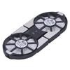4Color Laptop Cooling Pad Foldable Notebook Cooler DualFan Large Air Volume Radiator Heat Sink(Black )