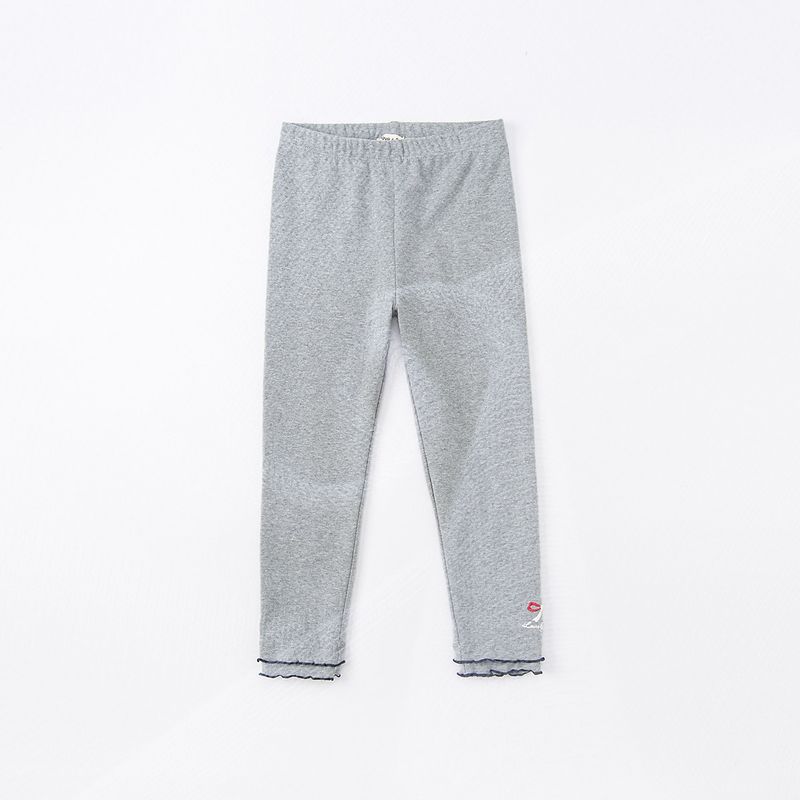 David Bella Girls  Leggings Children s Elastic Pants Little Girls  Spring Casual Pants Children s Long Pants Medium Gray [Ready in Stock] 140