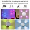 1PC RGB Rechargeable Cat Eye Ambient Light Motion Sensor Night Light Magnetic Wall Lamp for Bedroom Hallway Stairs Decor