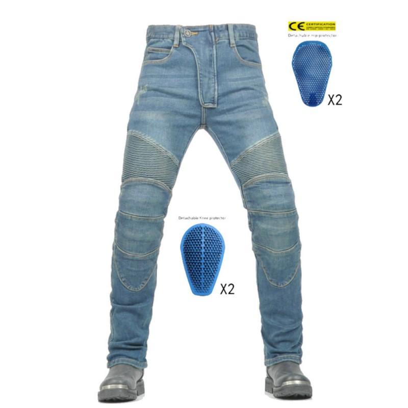 VOLERO Motorcycle Riding Pants Men Women All-Season Protective Denim Jeans With Silicone Pads