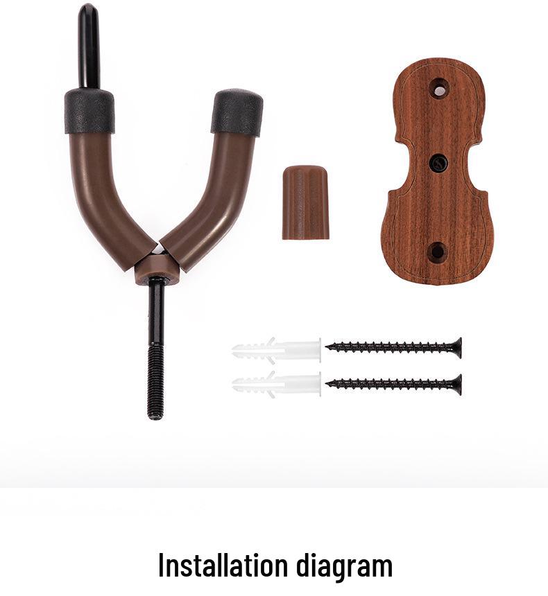 Solid Wood Instrument Hanger: Violin, Erhu, Ukulele, Hulusi Hook
