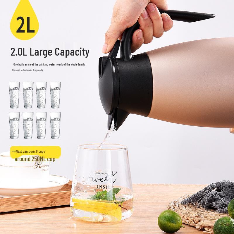 European Style Stainless Steel Vacuum Thermos Flask - Coffee Pot & Hot Water Bottle Gift