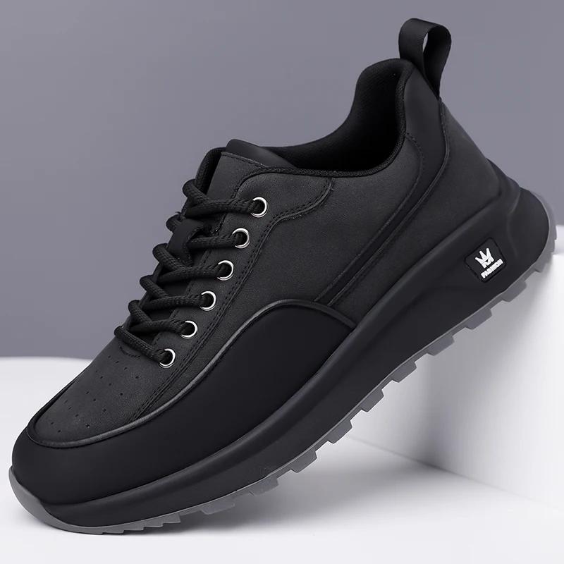 Fashion Male Handmade Outdoor Oxford Footwear Leather Men Comfortable Casual Shoes Breathable All-match Sneakers Classic Walking Shoes
