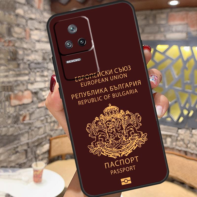 Bulgaria Passport Flag Map Case For Xiaomi 11T 12T 13 Pro 12X 11 12 Lite Cover For POCO F5 X5 X4 X3 Pro F4 GT F3 M5 C40