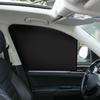 Window Magnetic Suction Sunshade Curtains Summer Protection Heat Insulation Cloth Cover Foldable Front Rear Window Sun Visor