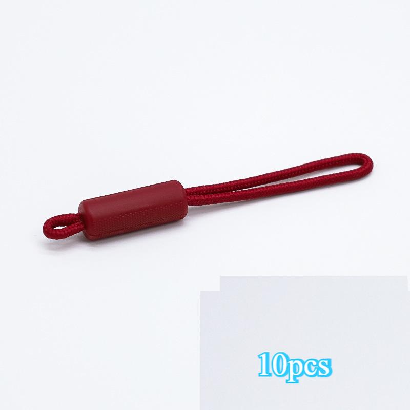 10PCS Long Handle Zipper Pullers Zipper Slider Extension Rope Garment Bag Zipper Repair Tools DIY Sewing Supplies