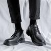 New British Academy Style Small Leather Shoes Men'S Soft Sole Japanese And Korean Version Dress Inner Height Increasing Small Leather Shoes 6070-R
