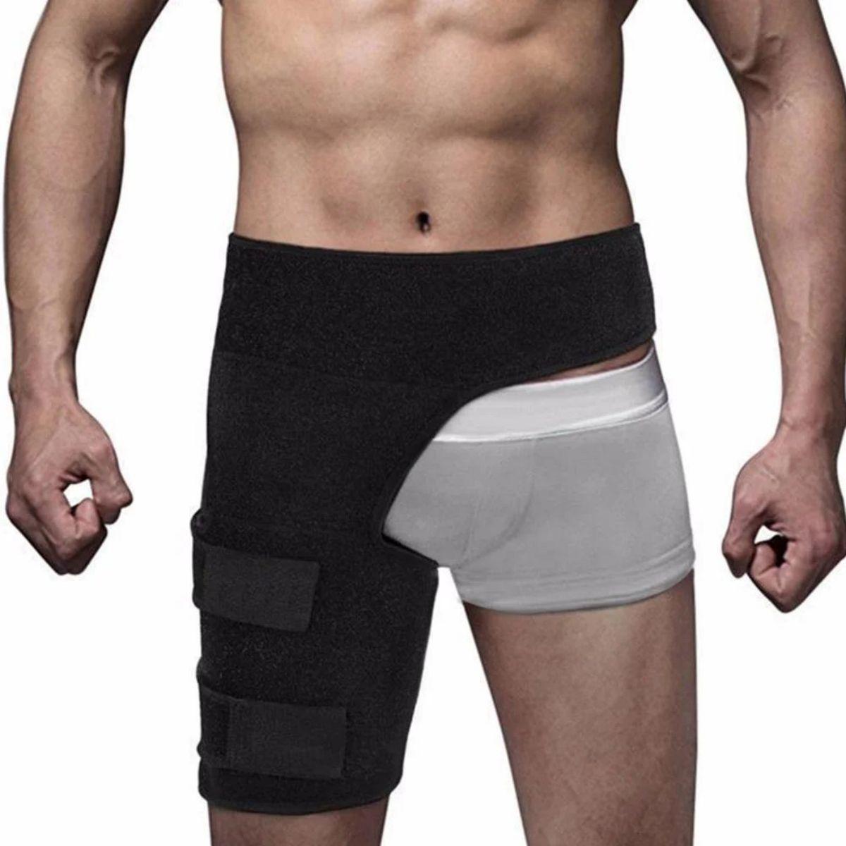 

Tcare Sciatic Nerve Pain Relief Thigh Compression Brace для тазобедренных суставов Arthritis Groin Wrap Brace Protector Belt Warmers New чёрный