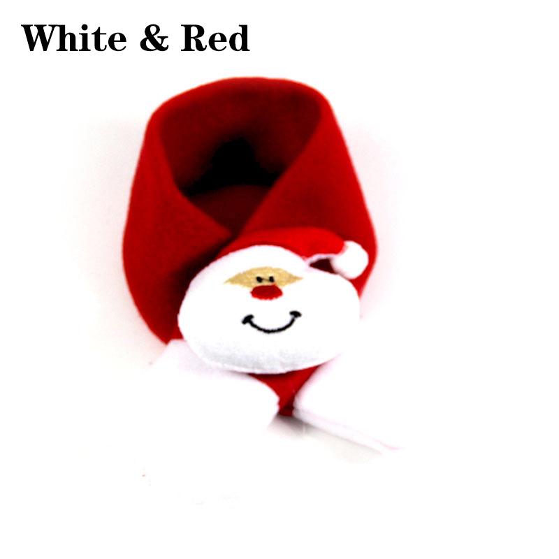 1pc Warm Red Pet Scarf Christmas Decorations Collar Cat Accessories Bib Cute Xmas Winter Fashion