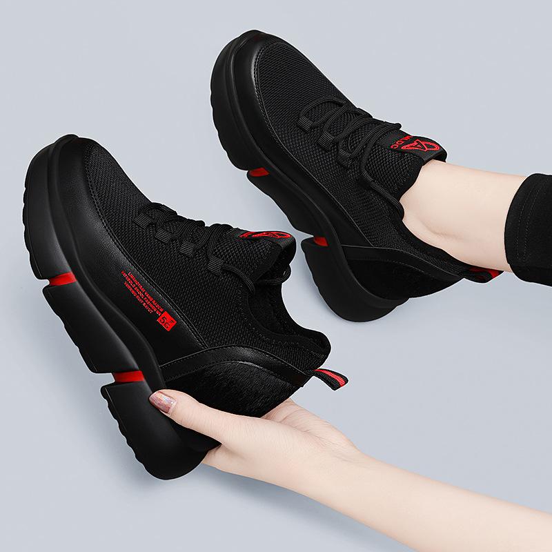 

Inner height increase sports dad shoes women s spring and autumn new travel and leisure mother autumn platform sports shoes 34
