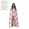 Stretchy Fit Blood Stained Cape Hooded Design Cosplay Costume Cloak  for Horror Dress Up