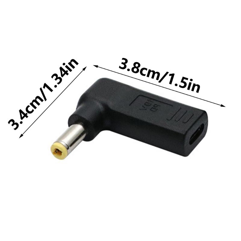 USB C auf DC5.5x2.5mm Adapter Kompatibel für A53V/A55V Laptop-Ladegerätanschlüsse 19v4.74A Ausgang PDEmulator löst aus