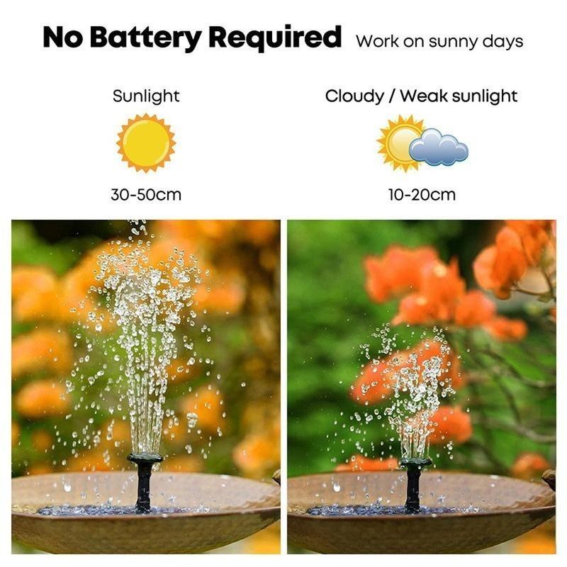 Mini fântână solară cu apă pentru piscină iaz cascadă fântână decorare grădină pentru baie pentru păsări în aer liber Fântână cu apă plutitoare cu energie solară