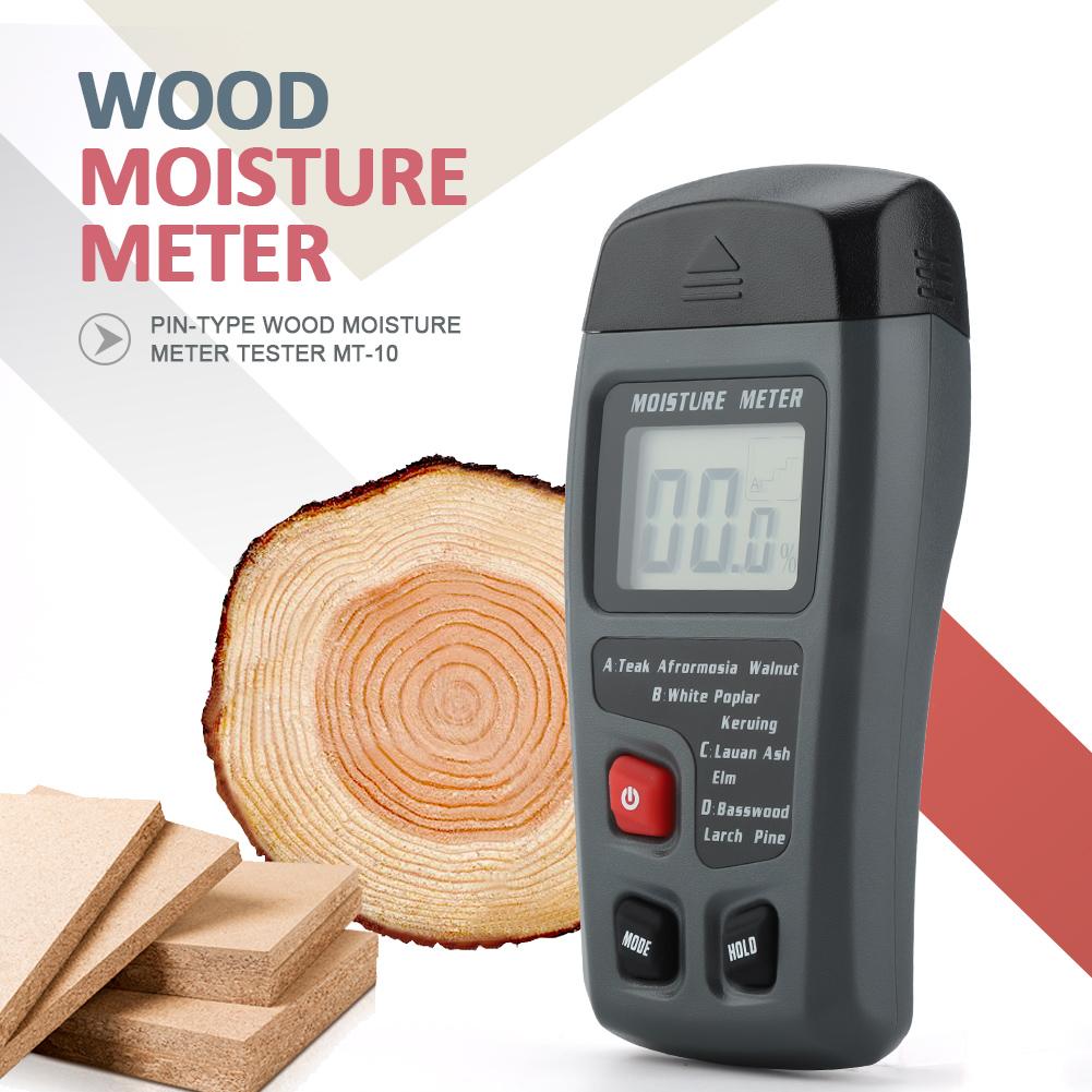 Digital LCD Wood Moisture Meter Humidity Tester Timber Damp Detector