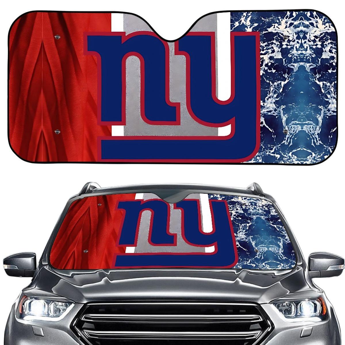 

New York Giants Logo Car Windshield Sunshade - Custom Heat Insulation Sun Visor