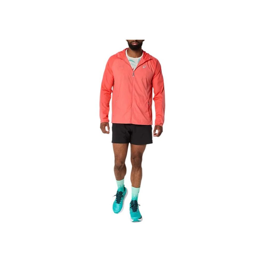 New Asics ROAD PACKABLE Jacket Men's Orange 2011D084-700