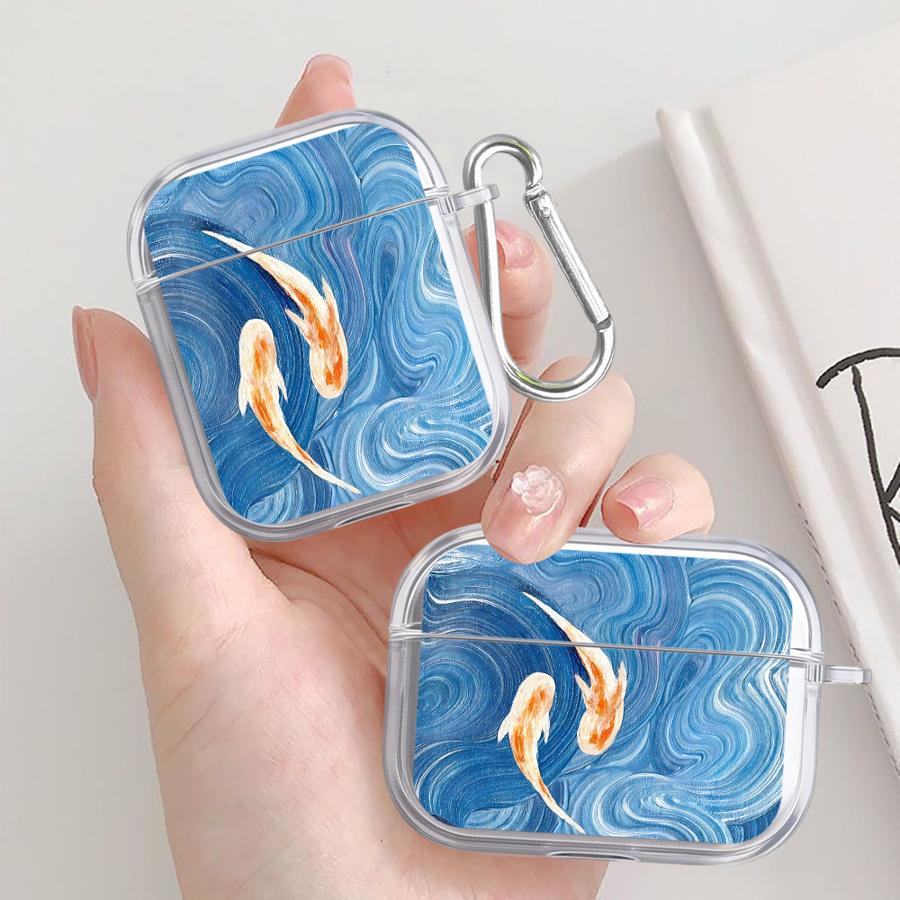 Sea Fish Clear Earphone Cases Cover Case For Airpods Pro Pro3 4 2 3 Pro2 1