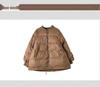 2025 Women's Winter Oversized Lotus Leaf Collar Zipper Jacket: Trendy, Lightweight, Warm Streetwear.