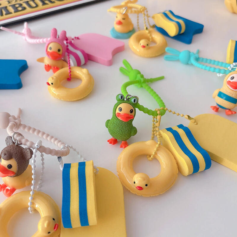 Duck Water Play Kickboard Pull Buoy Keychain
