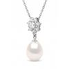 Collier - PEARLS &amp; COLORS - Prestige - Perle d'eau douce 9-10 mm - Perle blanche - Argent 925