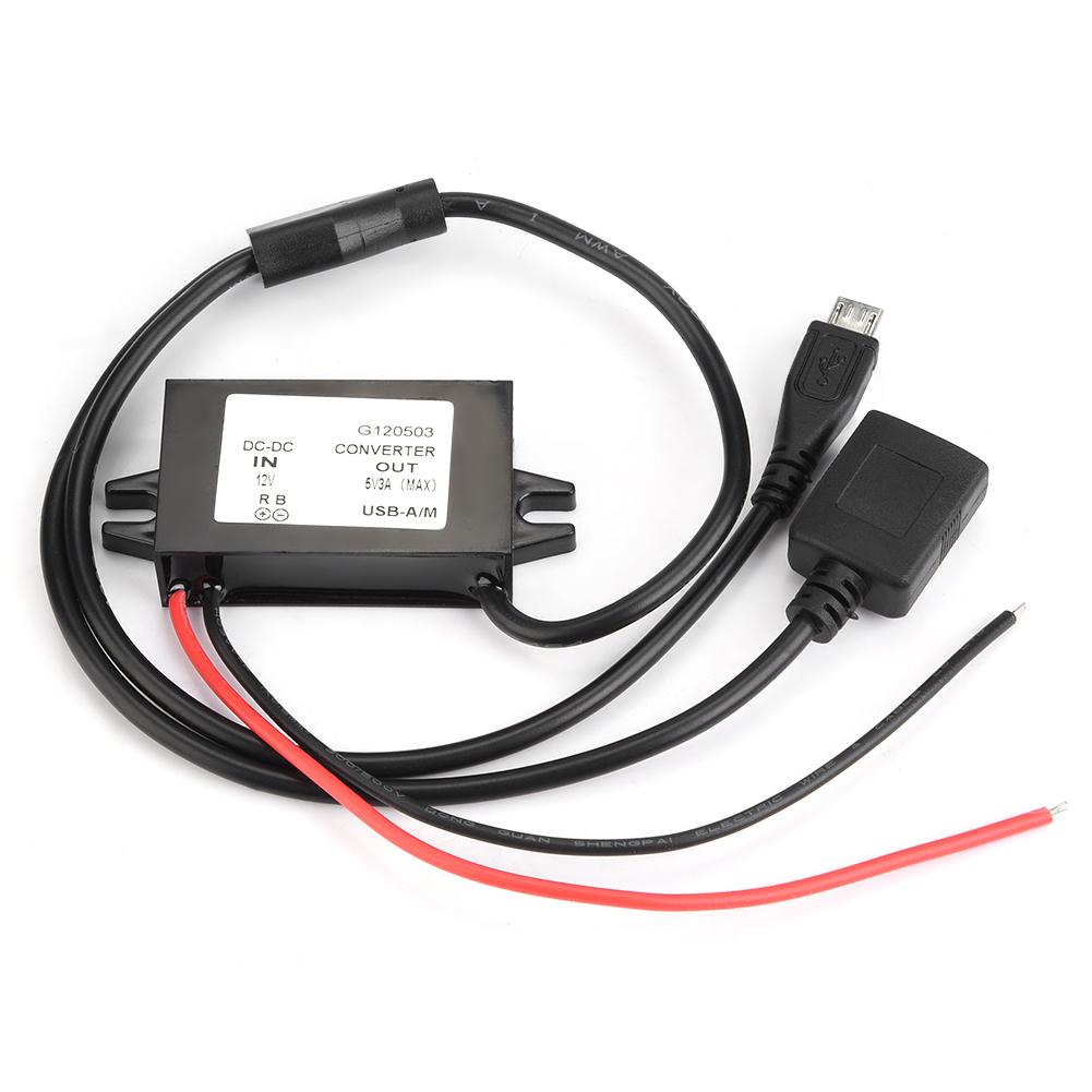 

- Модуль блоку живлення понижуючого перетворювача USB-A/M 12 В до 5 В 3 А