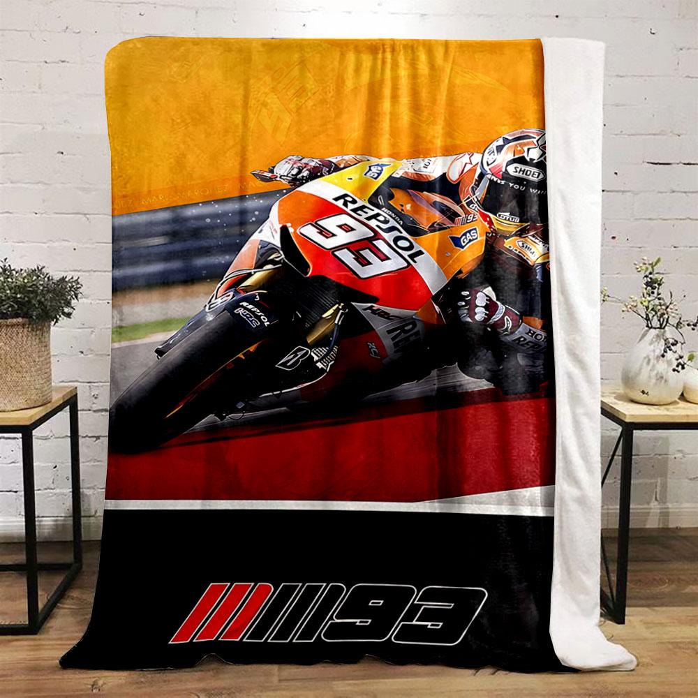 Motorcycle Racer Blanket for all seasons blanket lunch break throw gift