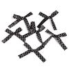 50pcs/lot Color Polka Dot Bow Ribbon Tied Bows for Clothing Gift Party Decoration DIY Hairpin Handcraft Accessories Materials