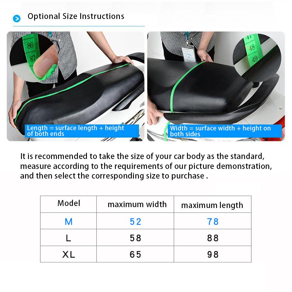 Motorcycle Seat Cover Outdoor Waterproof Rain Dust UV Protector Lightweight M,L,XL Fit Most Adventure Touring Cruiser Sport