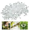 50/100/150 יחידות קליפסים לתמיכת צמחים קליפסים לגינה לצמחים מטפסים קליפס פלסטיק מאובטח לצמחים קליפסים לקיבוע צמחי ירקות