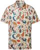 Retro Memphis Geometric Print Short-sleeve Polo, Trendy Casual Wear.