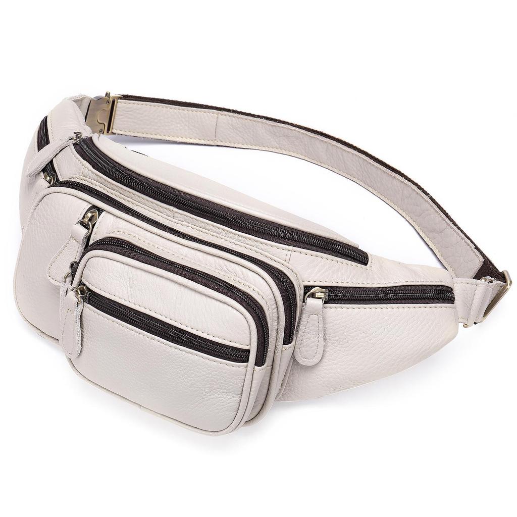 Brand Genuine Leather Crocodile Pattern Men's Multifunctional Waist/Chest/Shoulder Crossbody Bag Outdoor Sports Casual 8336