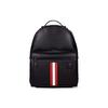 Classic Color Block Striped Business Commuter Zipper Backpack Men Backpack Black 6238747