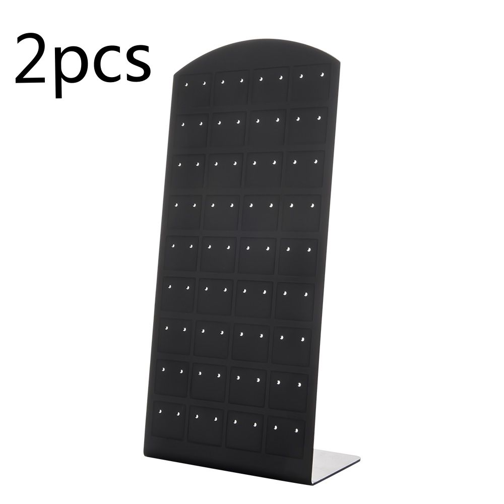 2pcs Fashion Portable Earrings Ear Studs Holder Plastic Jewelry Display Holders Earring Showcase Organizer Stand Storage Rack