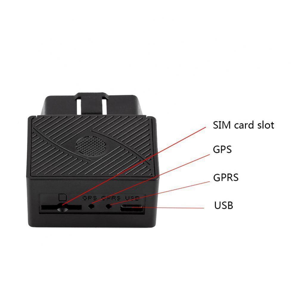 Realtime GPS Tracker 16PIN OBD Mini Plug Play Car GSM OBD2 Tracking Device OBD II GPS Locator With Software/APP