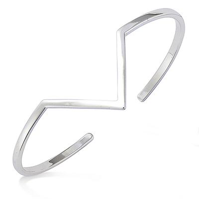 [M6225] - Silver Bracelet 'Cleapatra' Silver (rhodium-plated) - 30x21 Mm