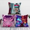 H-HazbinS Cool H-Hotel cushion cover Decoration Room Shop Car Best Home Office Coffee Pillow Sofa Printing Nordic Simplicity Hit