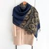 Luxury Scarf For Women Autumn Faux Cashmere Pashmina Shawl Wrap Warm Winter Shawl Design Print Female Foulard Stoles
