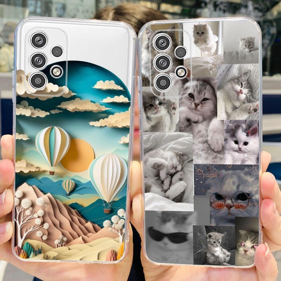 Für Samsung Galaxy A23 5G A23 4G Hülle Cartoon Astronaut Katze Weiche Silikon TPU Abdeckung Für Samsung A23 a23 6.6" Stoßstange Handyhülle