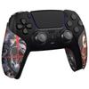EXtremeRate PlayVital Griff für PS5 Weiches Gummi-Pad Griffaufkleber für PS5 Controller Texturierte Oberfläche Ghost of Rutschfest Schweißabsorbierend