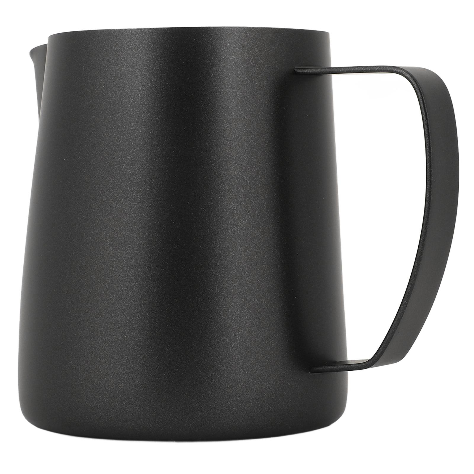 

Coffee Milk Frothing Cup Stainless Steel Jug Steaming Pitcher 700ml Coffee Latte Art for Coffee Drinks чорний
