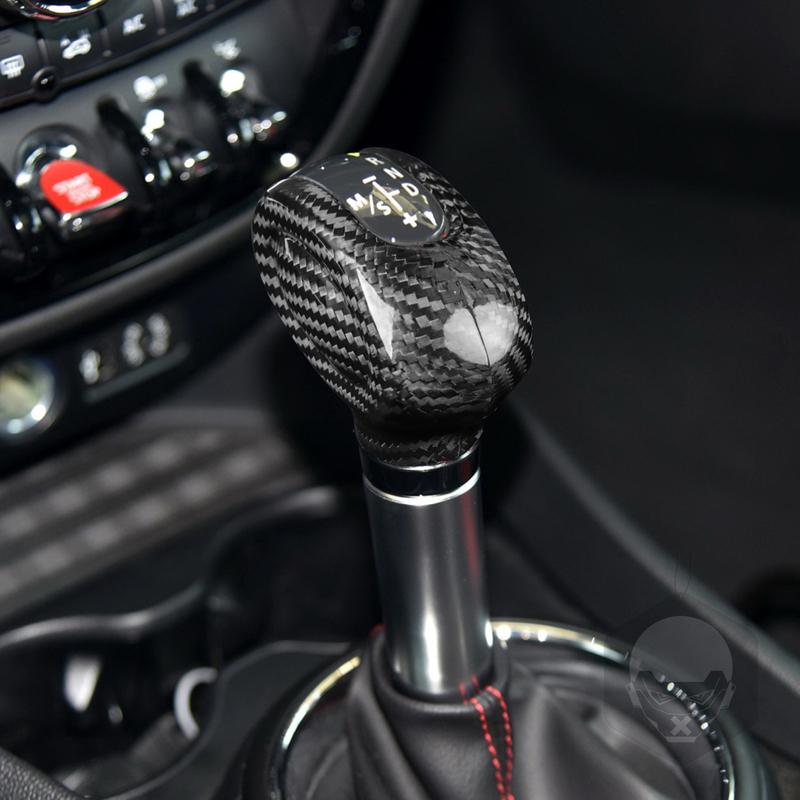 For Mini Cooper F54 F55 F56 F57 F60 Real Carbon Fiber Gear Shift Knob Cover Decorative Interior Retrofitting Car Accessories