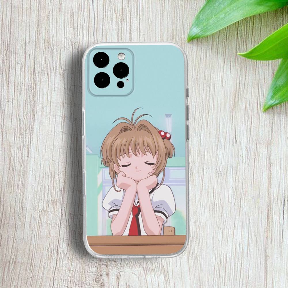 

Cardcaptor-ES S-Sakura Phone Case For iPhone 17,16,15,14,13,12,11 Pro,Max,Plus,X,XS,XR,SE4,E Mini Transparent Soft Cover iPhone13mini