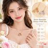 Heart Shaped Pendant Necklace Adjustable Choker Necklace Durable Collarbone Chain  Daily Wear