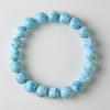 Eigado Larimar 10mm Inner Diameter Healing Natural Power One of the Three Greatest Healing Stones Bracelet, Beads, 29.8g, 17cm, Stone, Stone, Stone,