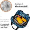 Blaues Kachel-Kaleidoskop Tragbare Lunchtasche für Frauen Männer Isolierte Kühltasche und Wiederverwendbare Lunchbox für Büroarbeit Picknick Strand
