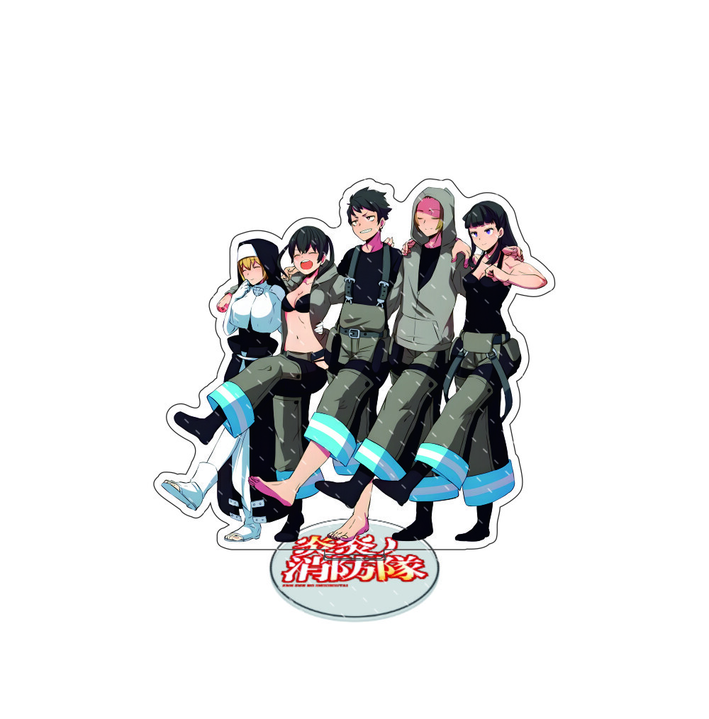 

Anime Fire Force Enn Enn No Shouboutai 15cm Acrylic Stand Model Plate Fans Collection Figures Desktop Decor gift 15 cm