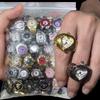 Ceas de mână mini cu quartz, inele pentru degete pentru bărbați și femei, oțel inoxidabil, curea elastică, inel roman punk pentru cuplu, bijuterii, cadouri