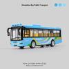 Children's Double-Decker Bus Toy: Convertible Police/Sightseeing Model with Openable Doors, Sound, Light & Inertial Motion